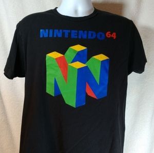 Vtg 90s Nintendo 64 Graphics T-Shirt